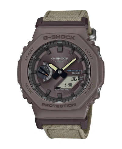 G-shock Men's Analog Digital Brown Cloth Watch, 45.5mm, Gab2100ct-5a