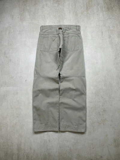 Pre-owned G Star Raw X Gstar Vintage Thrashed G-star Raw Elwood Double Knee Baggy Pants In Beige