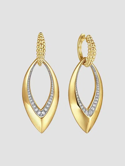 Gabriel & Co. Women's Bujukan 14k Yellow Gold & 0.50 Tcw Diamond Drop Earrings