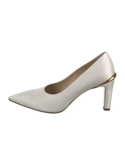 Pre-owned Gabriela Hearst Satin Pumps In White