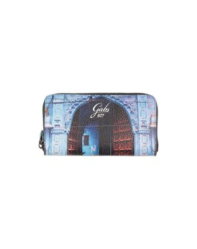 Gabs Woman Wallet Blue Size - Calfskin