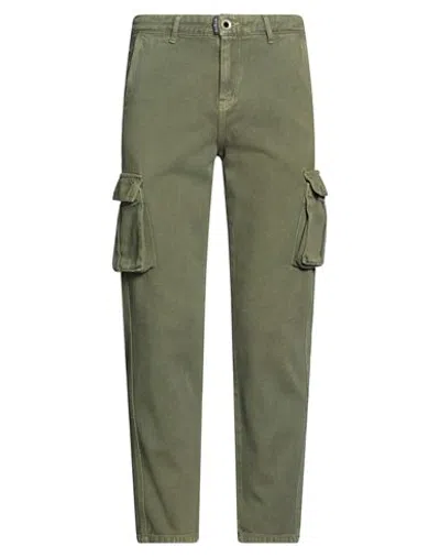 Gaelle Paris Gaëlle Paris Man Pants Military Green Size 31 Textile Fibers