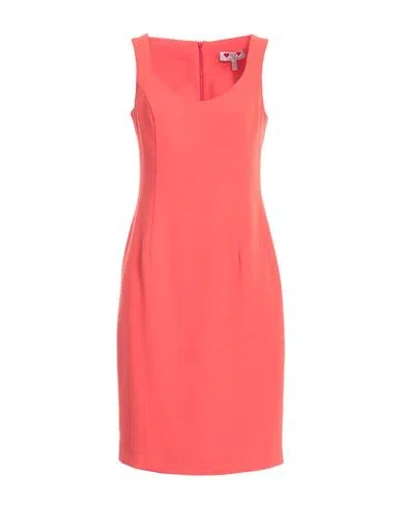 Gai Mattiolo Woman Midi Dress Red Size 10 Polyester In Red