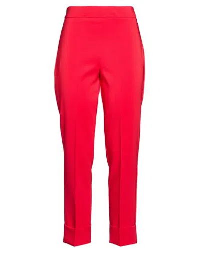 Gai Mattiolo Woman Pants Red Size 12 Polyester, Elastane