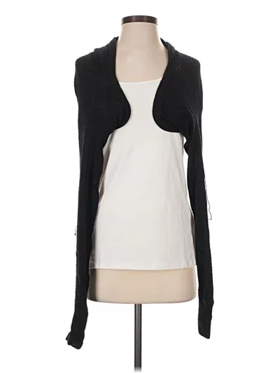 Pre-owned Gaiam Cardigan Sweater In Black