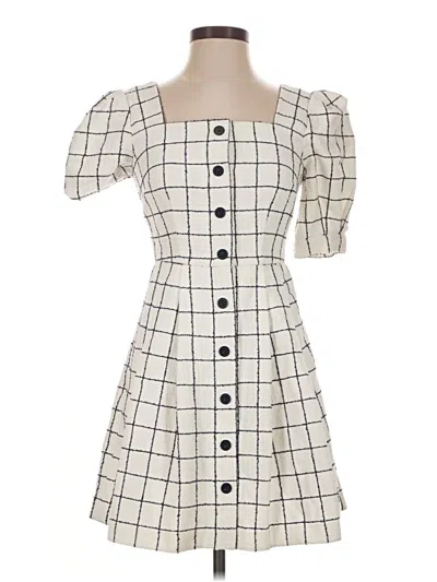 Pre-owned Gal Meets Glam Casual Dress In Ivory