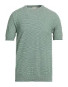 Gallia Man Sweater Green Size 38 Cotton, Polyamide