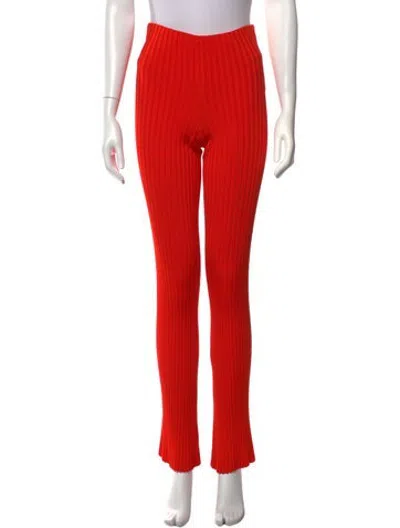 Pre-owned Galvan Flared Pants In Orange