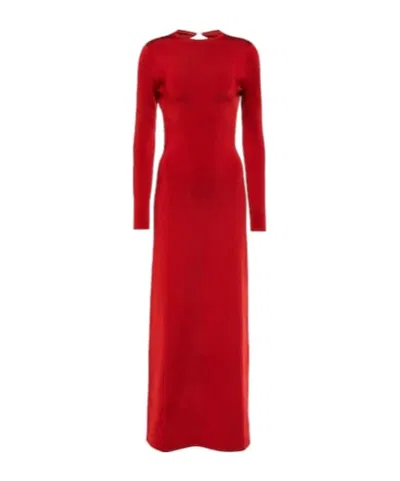 Galvan Long-sleeved Gown In Red