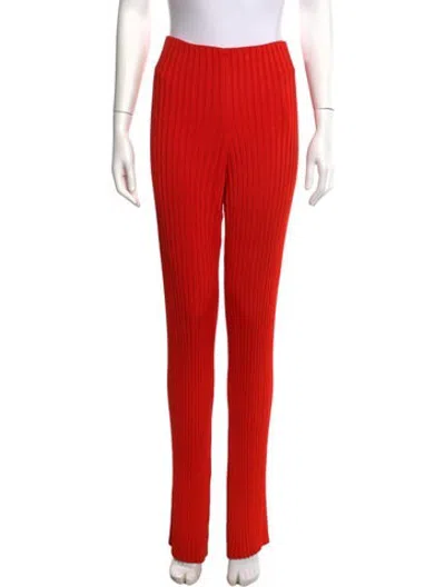Pre-owned Galvan Straight Leg Pants In Orange