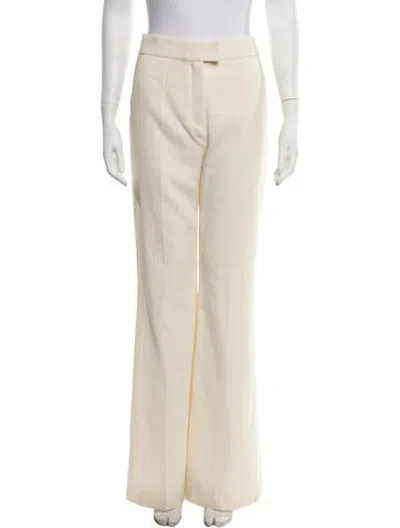 Pre-owned Galvan Virgin Wool Wide Leg Pants In Neutrals
