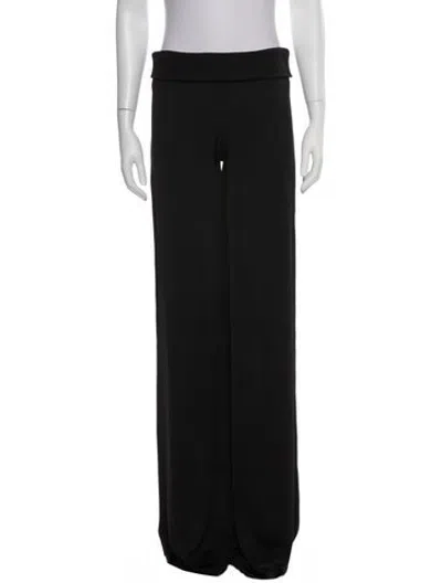 Pre-owned Galvan Wide Leg Pants In Black