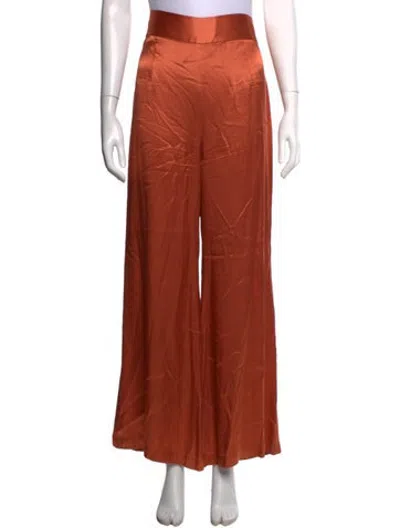 Pre-owned Galvan Wide Leg Pants In Orange