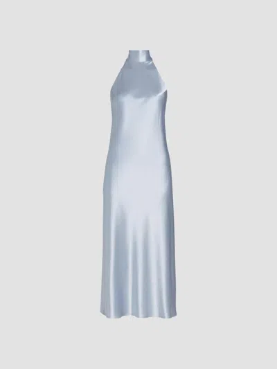 Galvan Women's Bridal Sienna Satin Midi-dress In Ice Blue