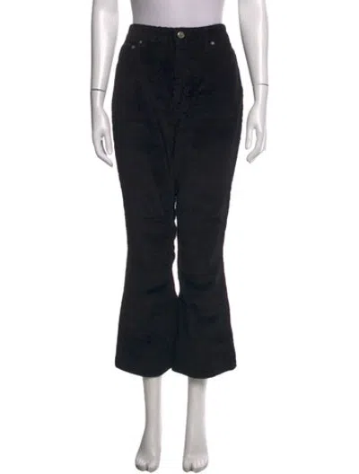 Pre-owned Ganni Flared Pants In Black