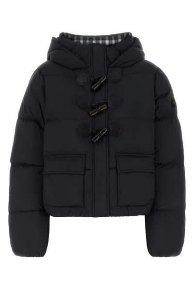 Ganni Mini Down Jacket In Recycled Nylon In Blue