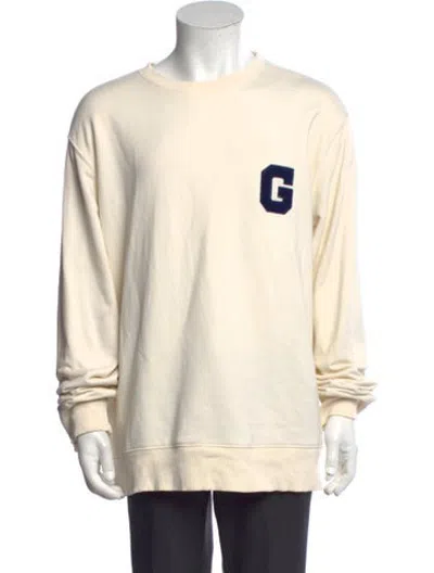 Pre-owned Gant Graphic Print Crew Neck Sweatshirt In Neutrals