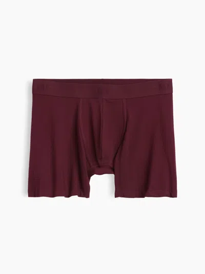 Gap 5" Organic Stretch Cotton Boxer Briefs In Tuscan Red