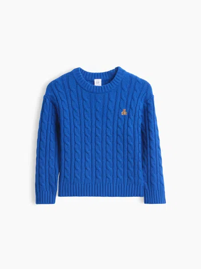 Gap Baby & Toddler Cashsoft Cable-knit Sweater In Blue