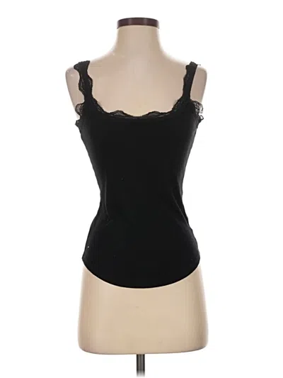 Pre-owned Gap Body Tank Top Black Sweetheart Neckline Tops