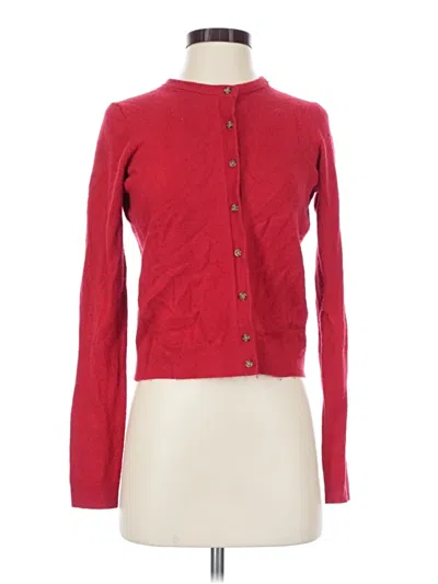 Pre-owned Gap Cardigan Sweater In Red
