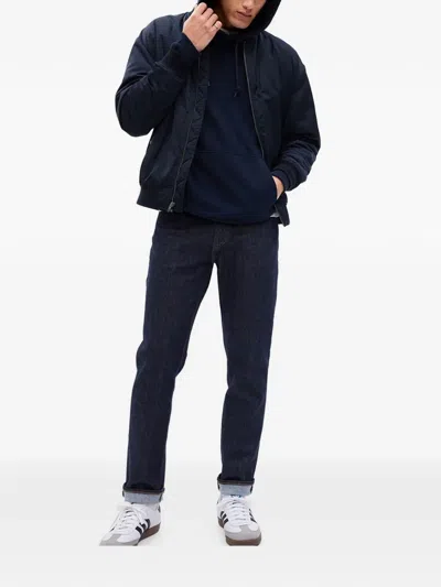 Gap Contrast-stitch Jeans In Black