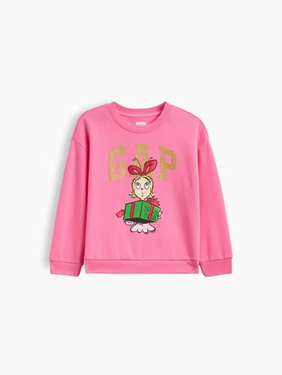 Gap Factory Babygap How The Grinch Stole Christmas Logo Sweatshirt In Pink