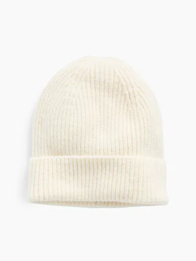Gap Factory Cashsoft Recycled Ribbed Beanie In Birch White