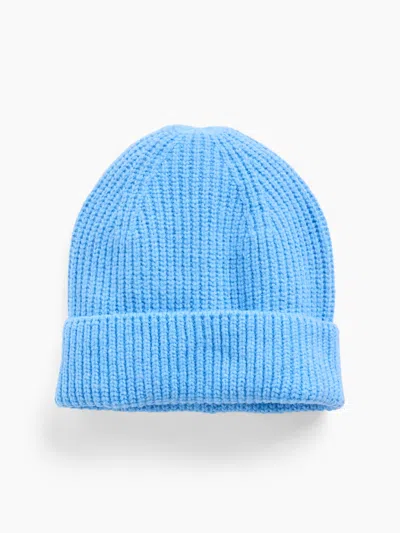 Gap Factory Cashsoft Recycled Ribbed Beanie In Blue Rain