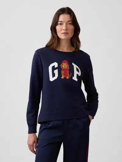 Gap Factory Relaxed Gap Logo Sweatshirt In Dog Holiday Multi