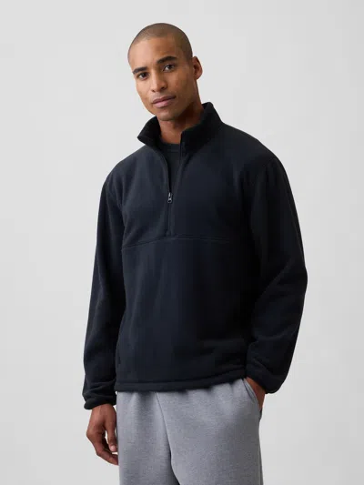 Gap Factory Relaxed Microfleece Half-zip Sweatshirt In Blue