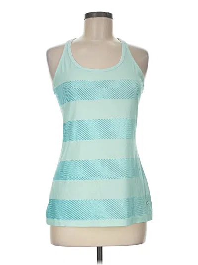 Pre-owned Gap Fit Tank Top Teal Halter Neckline Tops