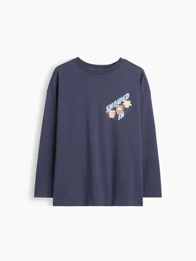 Gap Kids Heavyweight Oversized Graphic T-shirt In Animal Print