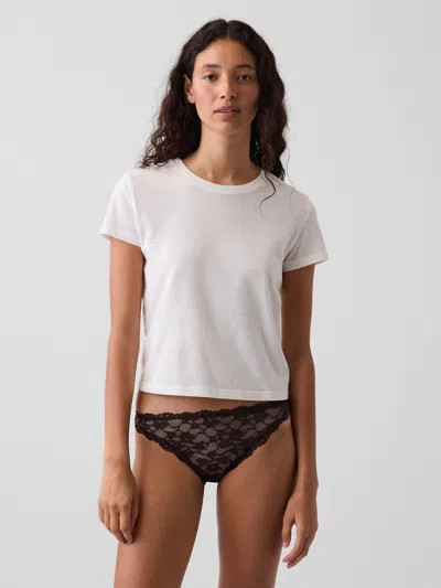 Gap Lace Cheeky Bikini In Terra Brown