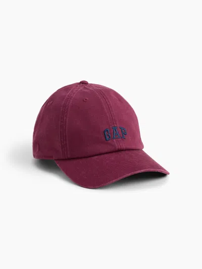 Gap Logo Baseball Hat In Tuscan Red