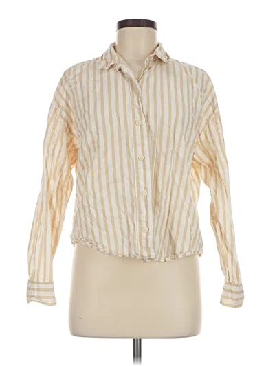Pre-owned Gap Long Sleeve Blouse In Ivory