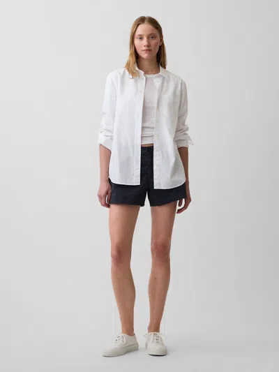 Gap Mid Rise Khaki Shorts In Black