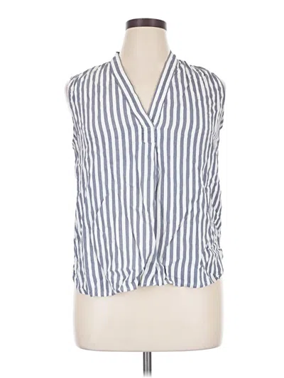 Pre-owned Gap Tank Top Blue Plunge Neckline Tops