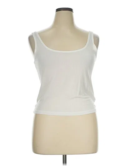 Pre-owned Gap Tank Top White Strapless Neckline Tops