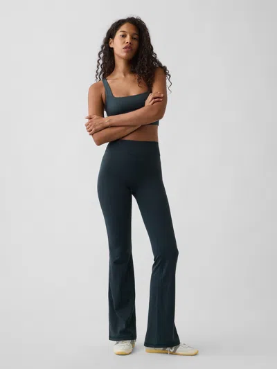 Gap Fit Smooth High Rise Baby Boot Leggings In Forest River Blue