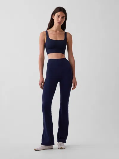 Gap Fit Smooth High Rise Baby Boot Leggings In Midnight Blue
