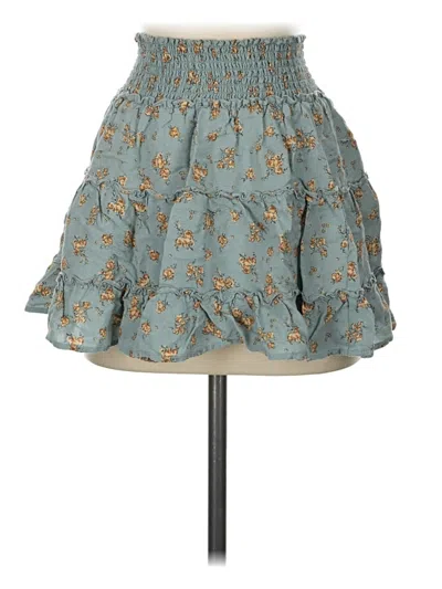 Pre-owned Garage Casual Skirt In Blue