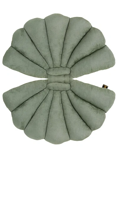 Garden Glory Shell Cushion In Green