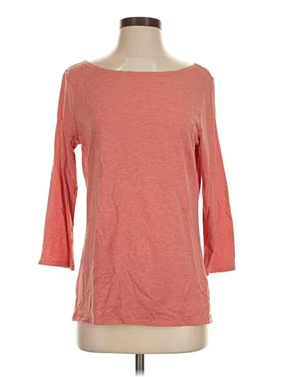 Pre-owned Garnet Hill 3/4 Sleeve T-shirt In Red