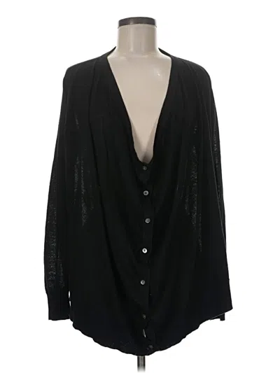 Pre-owned Garnet Hill Cardigan Sweater In Black