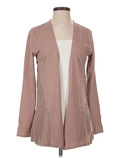 Pre-owned Garnet Hill Cardigan Sweater In Tan