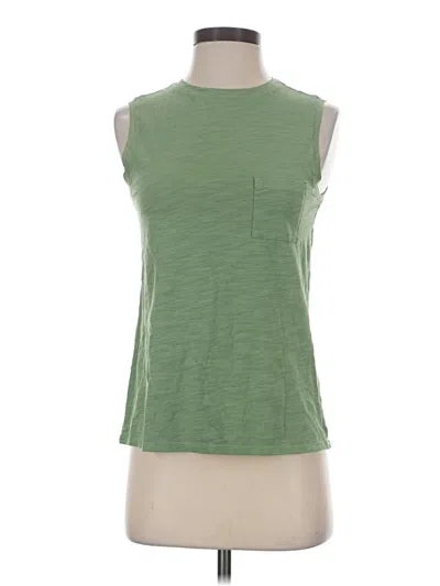 Pre-owned Garnet Hill Sleeveless T-shirt In Green
