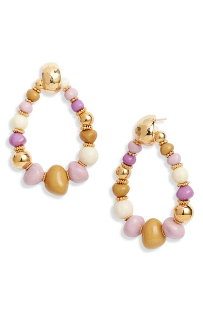 Gas Bijoux Biba Bead Earrings In Pink Mix