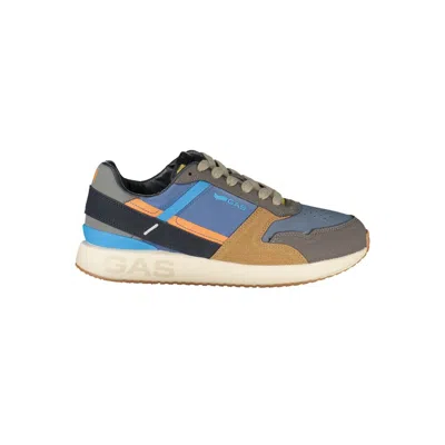 Gas Blue Polyurethane Men's Sneaker In Multi