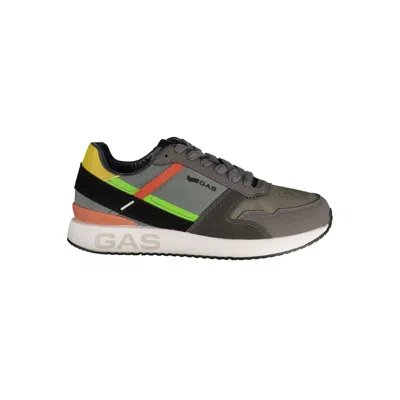 Gas Grigio Polyurethane Uomo Sneaker In Animal Print